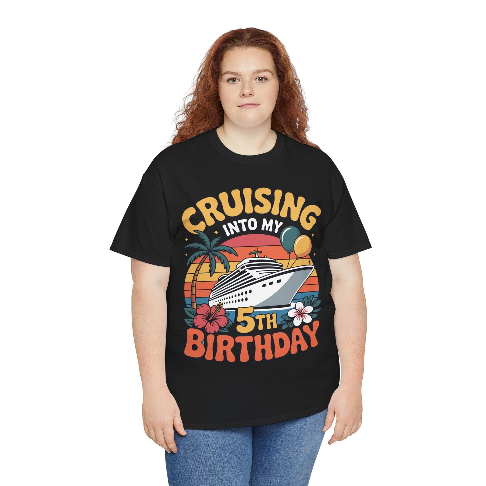 5th Birthday Cruise Shirt | Cruising Into My 5th Birthday Tee 5 5th Birthday Cruise Shirt | Cruising Into My 5th Birthday Tee - Image 5