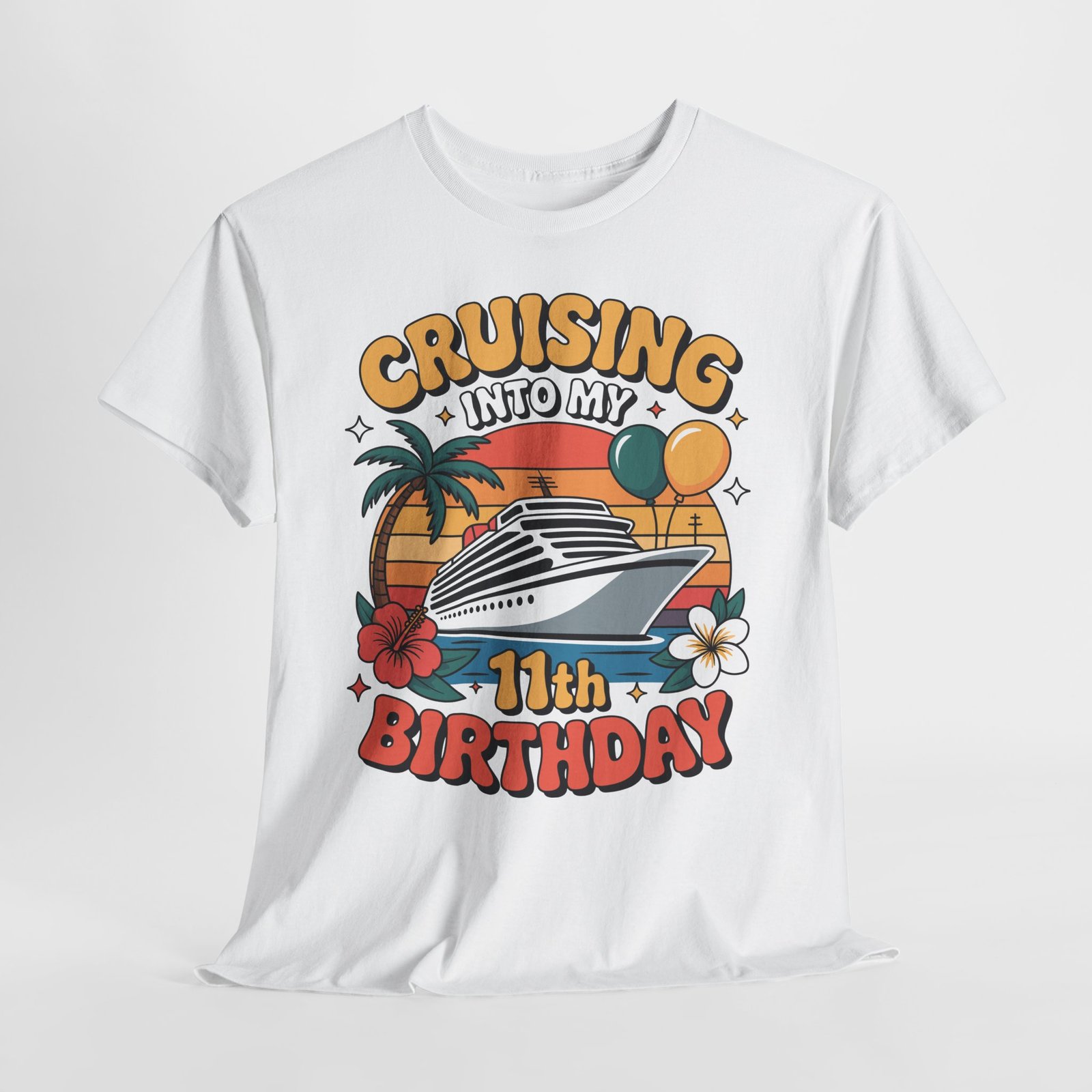 11th Birthday Cruise Shirt – Fun & Adorable Cruising Into My 11th Birthday Tee 17 11th Birthday Cruise Shirt – Fun & Adorable Cruising Into My 11th Birthday Tee - Image 17