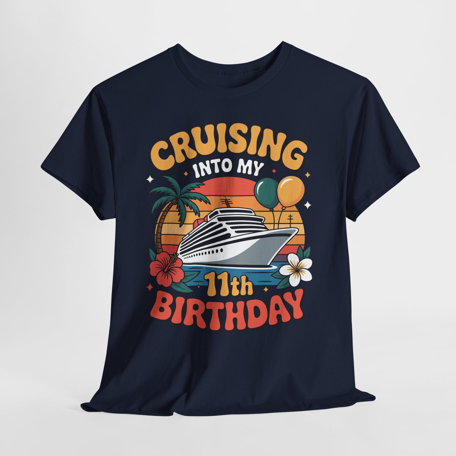11th Birthday Cruise Shirt – Fun & Adorable Cruising Into My 11th Birthday Tee 15 11th Birthday Cruise Shirt – Fun & Adorable Cruising Into My 11th Birthday Tee - Image 15