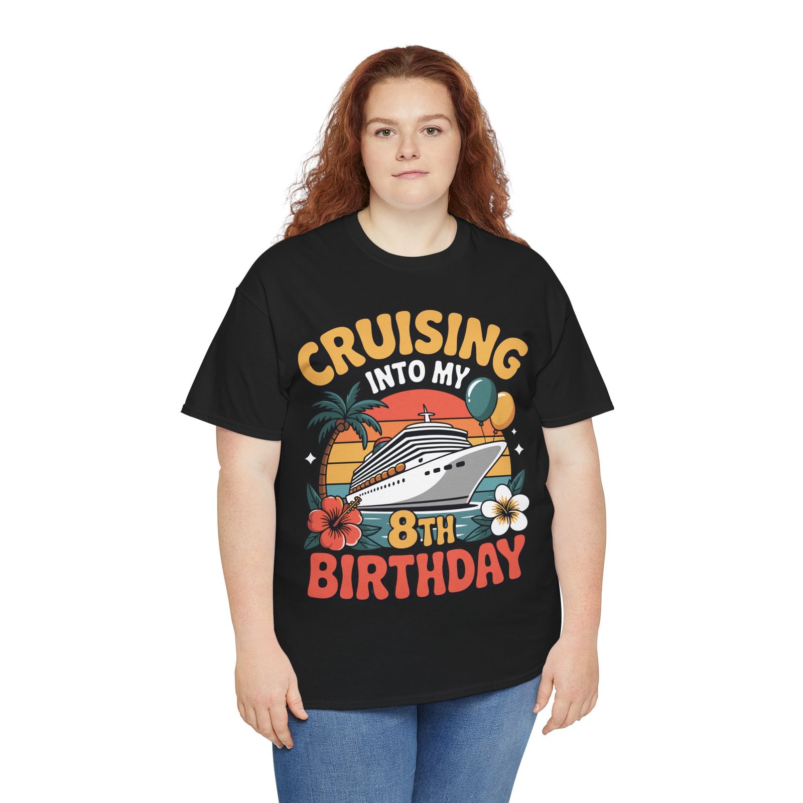 8th Birthday Cruise Shirt – Fun & Adorable Cruising Into My 8th Birthday Tee 5 8th Birthday Cruise Shirt – Fun & Adorable Cruising Into My 8th Birthday Tee - Image 5