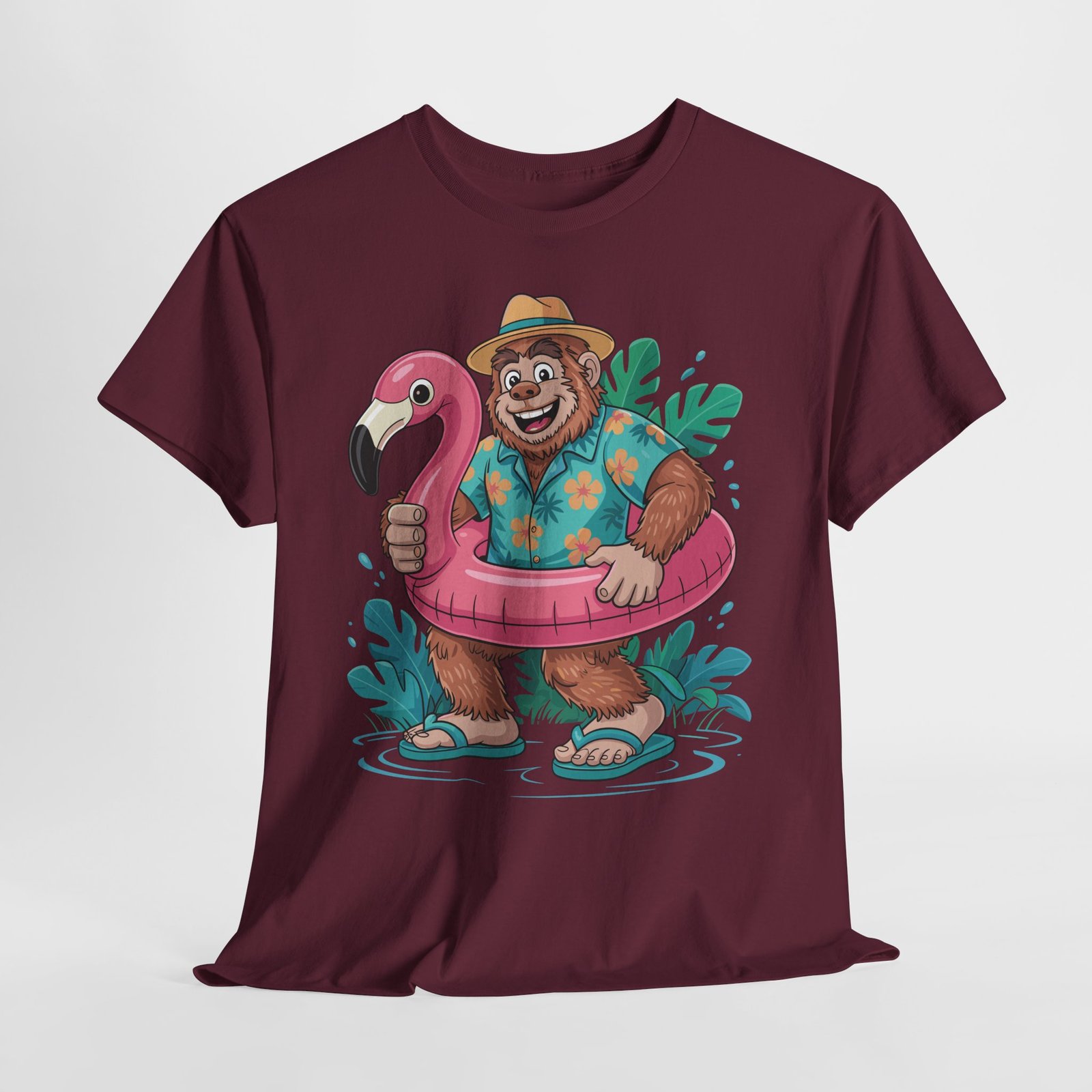 Funny Bigfoot Cruise Shirt Flamingo Float Tropical Vacation Tee 18 Funny Bigfoot Cruise Shirt Flamingo Float Tropical Vacation Tee - Image 18