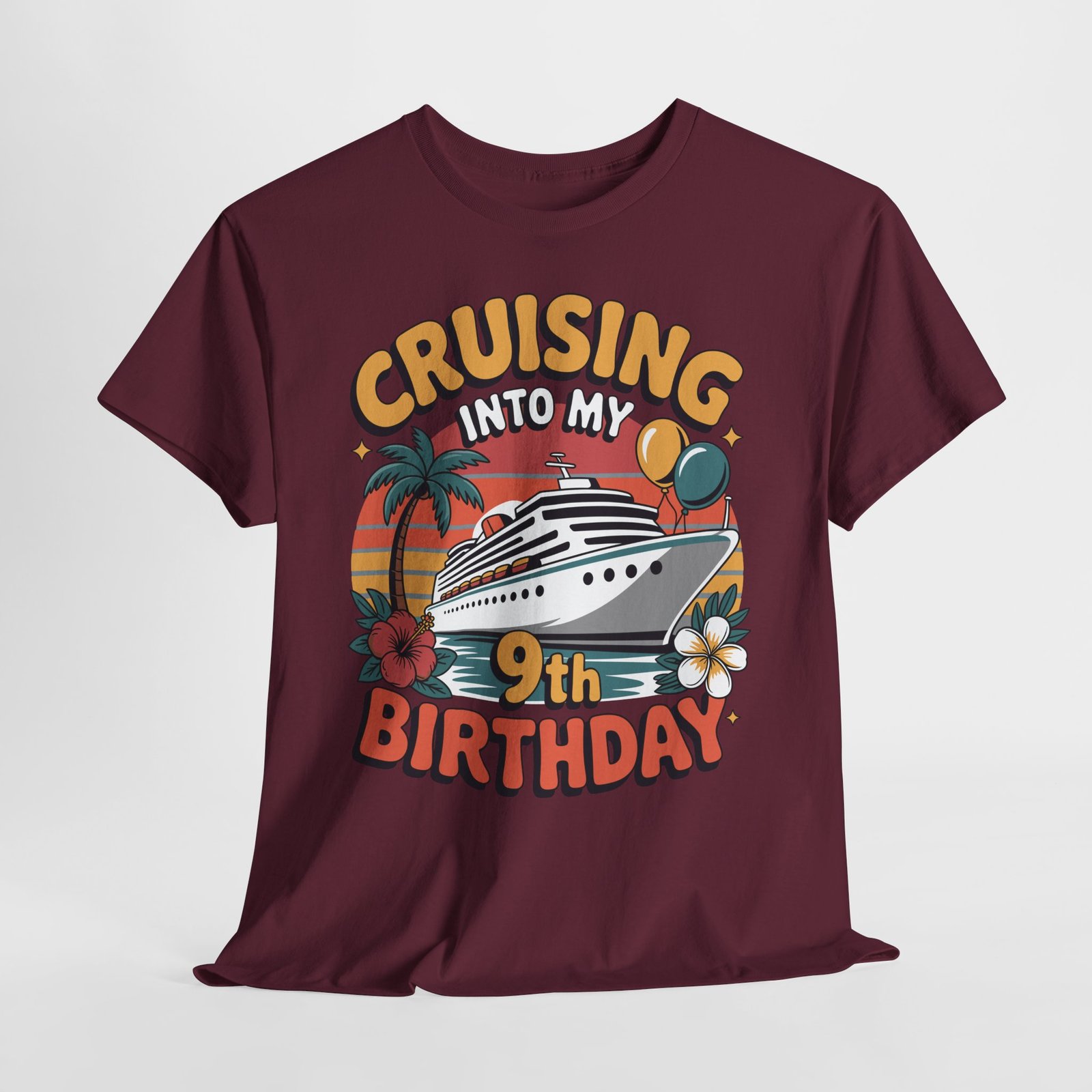 9th Birthday Cruise Shirt – Fun & Adorable Cruising Into My 9th Birthday Tee 18 9th Birthday Cruise Shirt – Fun & Adorable Cruising Into My 9th Birthday Tee - Image 18