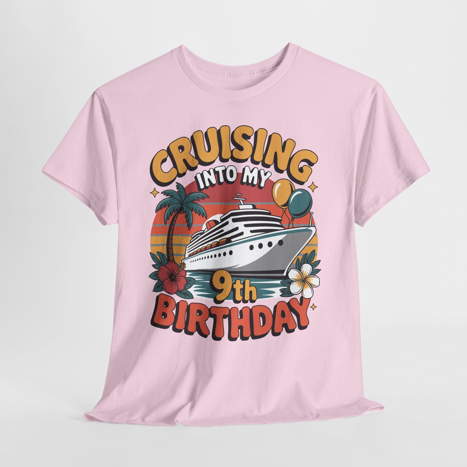 9th Birthday Cruise Shirt – Fun & Adorable Cruising Into My 9th Birthday Tee 16 9th Birthday Cruise Shirt – Fun & Adorable Cruising Into My 9th Birthday Tee - Image 16