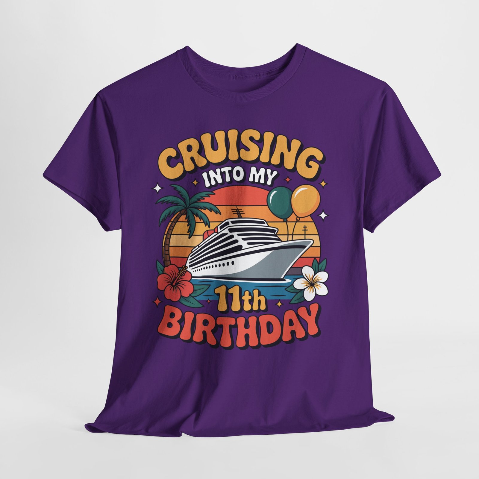 11th Birthday Cruise Shirt – Fun & Adorable Cruising Into My 11th Birthday Tee 13 11th Birthday Cruise Shirt – Fun & Adorable Cruising Into My 11th Birthday Tee - Image 13