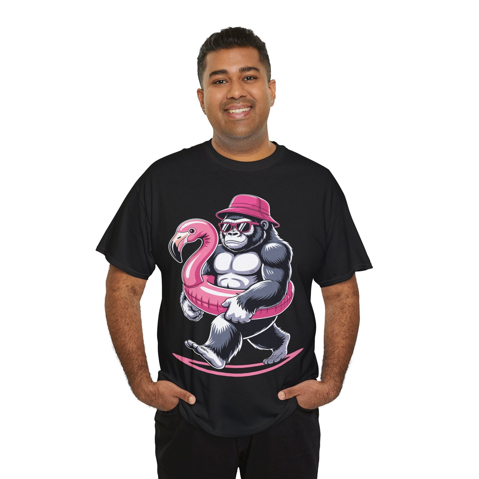 Funny Gorilla Cruise Shirt Flamingo Float Tropical Vacation Tee 6 Funny Gorilla Cruise Shirt Flamingo Float Tropical Vacation Tee - Image 6