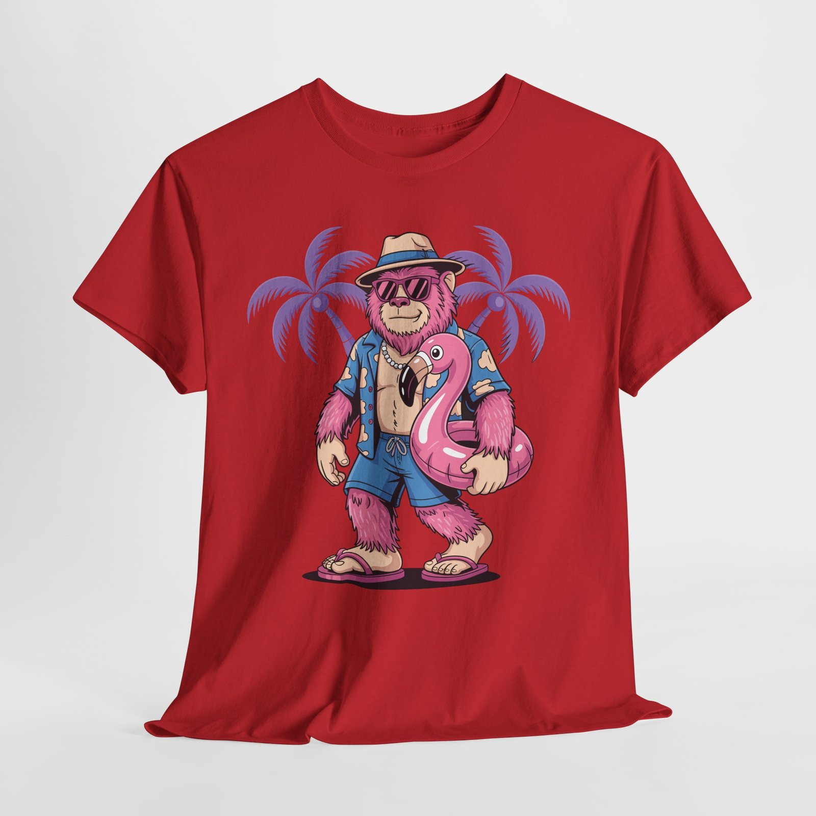 Tropical Bigfoot Cruise Shirt – 1 Funny Pink Flamingo Vacation Tee 12 Tropical Bigfoot Cruise Shirt – 1 Funny Pink Flamingo Vacation Tee - Image 12