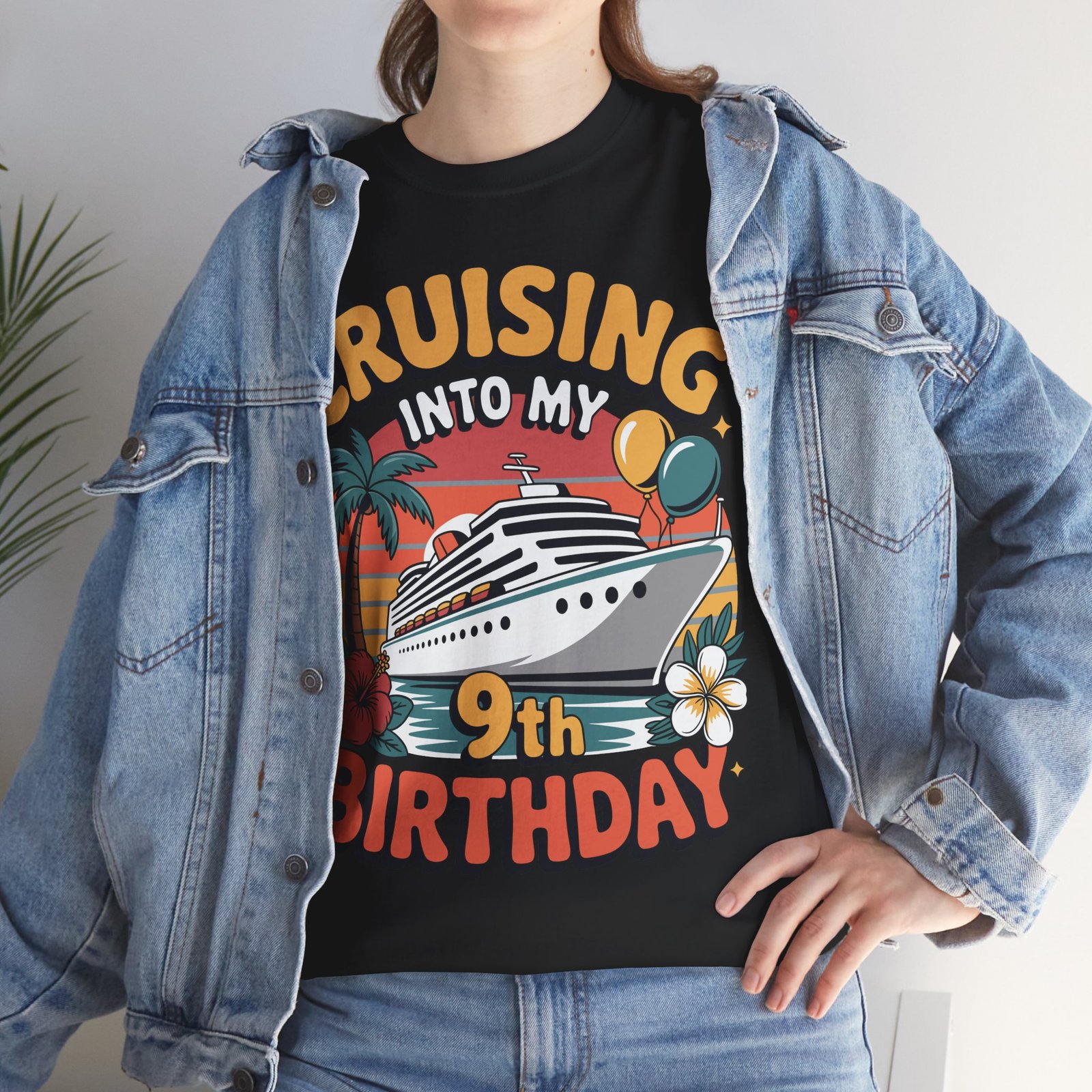 9th Birthday Cruise Shirt – Fun & Adorable Cruising Into My 9th Birthday Tee 8 9th Birthday Cruise Shirt – Fun & Adorable Cruising Into My 9th Birthday Tee - Image 8