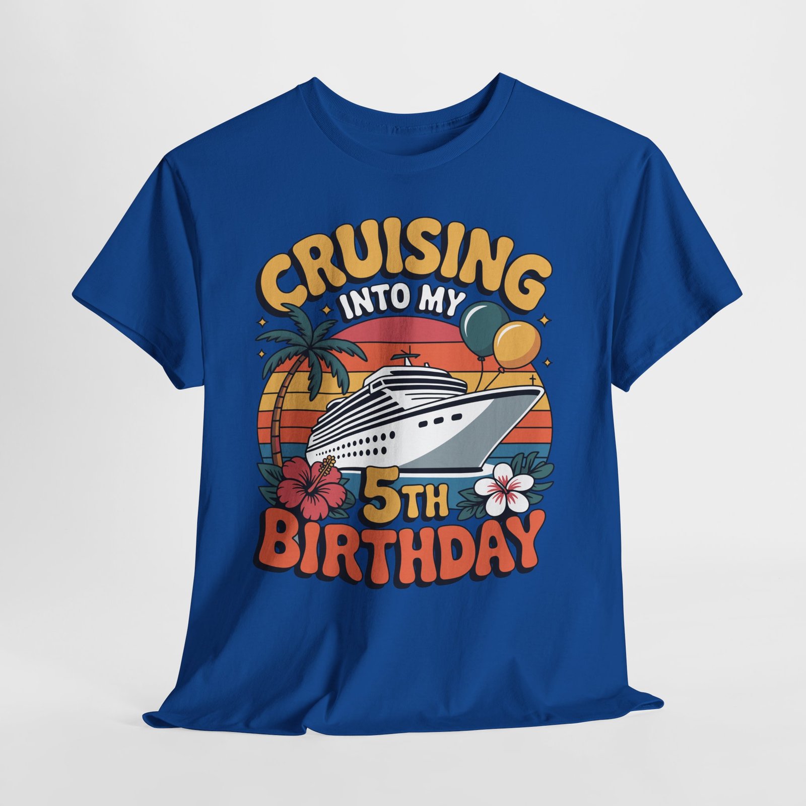 5th Birthday Cruise Shirt | Cruising Into My 5th Birthday Tee 14 5th Birthday Cruise Shirt | Cruising Into My 5th Birthday Tee - Image 14