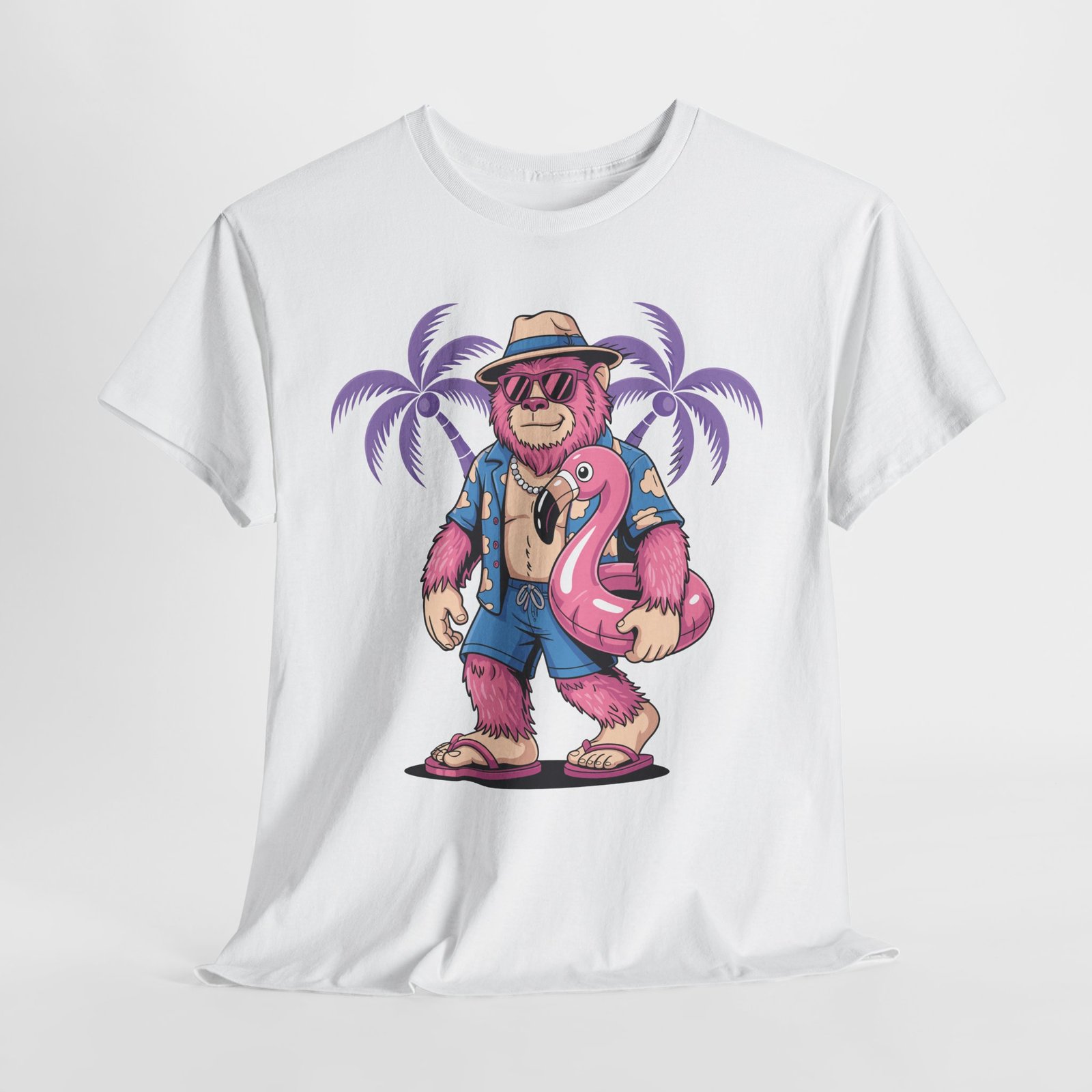 Tropical Bigfoot Cruise Shirt – 1 Funny Pink Flamingo Vacation Tee 17 Tropical Bigfoot Cruise Shirt – 1 Funny Pink Flamingo Vacation Tee - Image 17