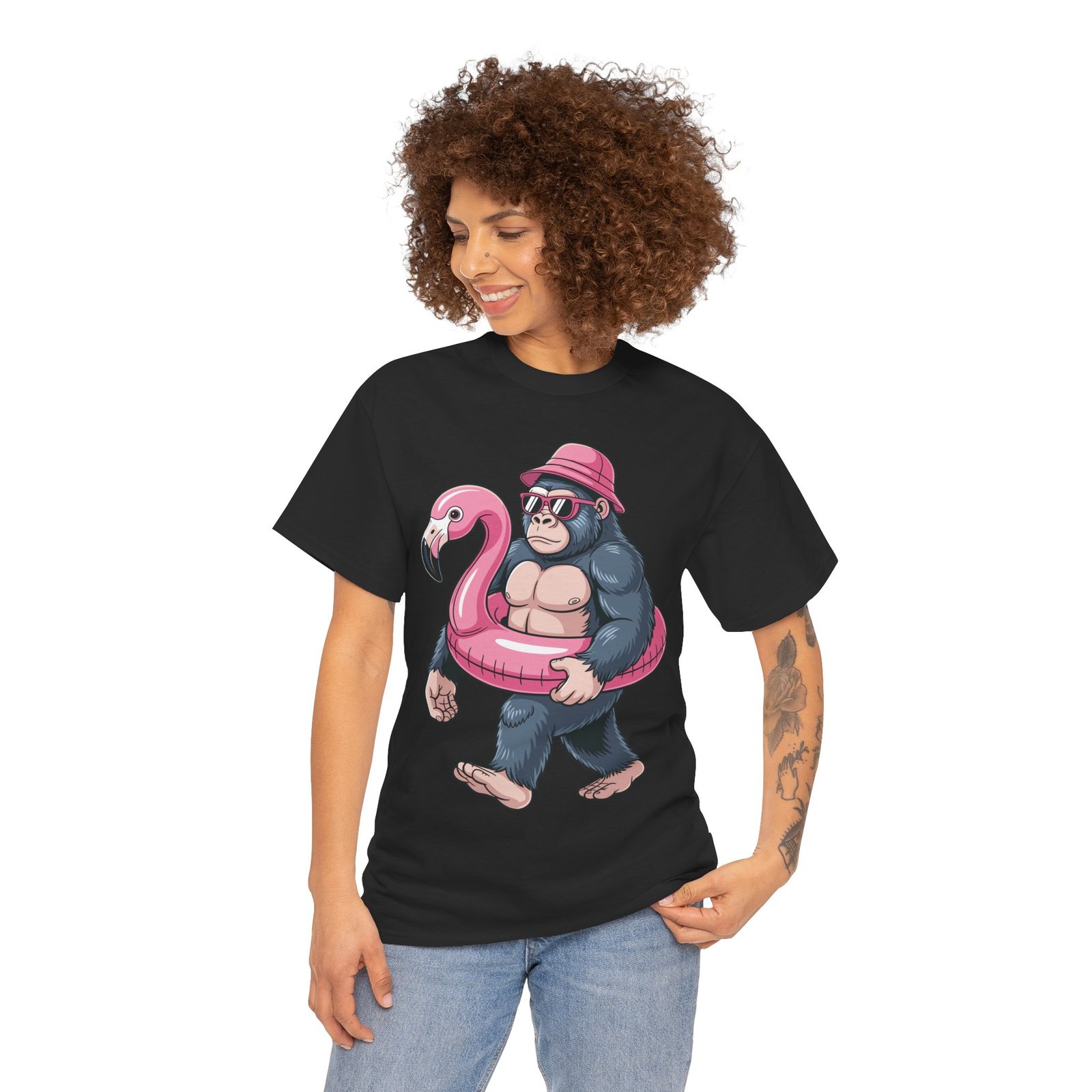 Funny Gorilla Cruise Shirt – 1 Flamingo Float Vacation Tee for Summer Trips 3 Funny Gorilla Cruise Shirt – 1 Flamingo Float Vacation Tee for Summer Trips - Image 3
