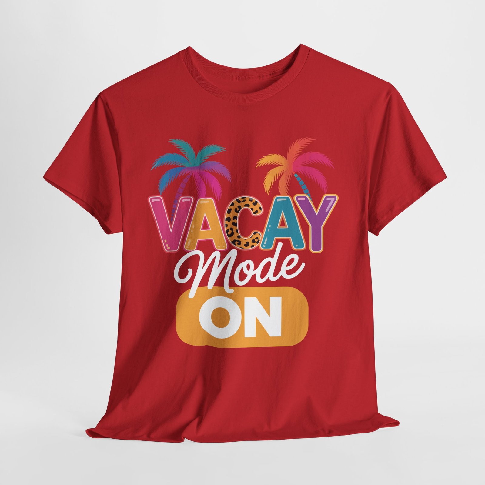 Vacay Mode On Shirt | Colorful Palm Tree Vacation Tee 12 Vacay Mode On Shirt | Colorful Palm Tree Vacation Tee - Image 12