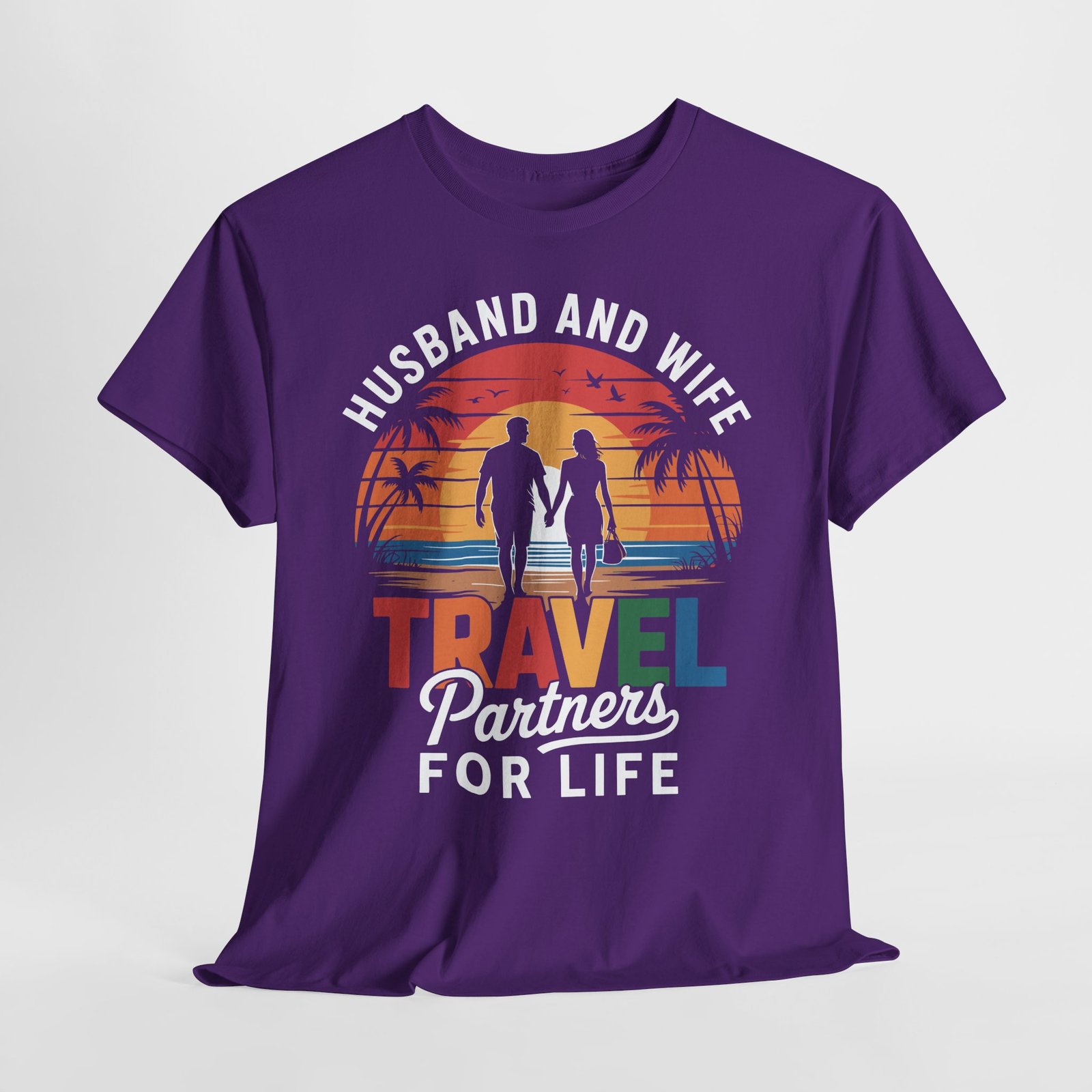 Husband and Wife Travel Partners for Life Shirt 13 Husband and Wife Travel Partners for Life Shirt - Image 13