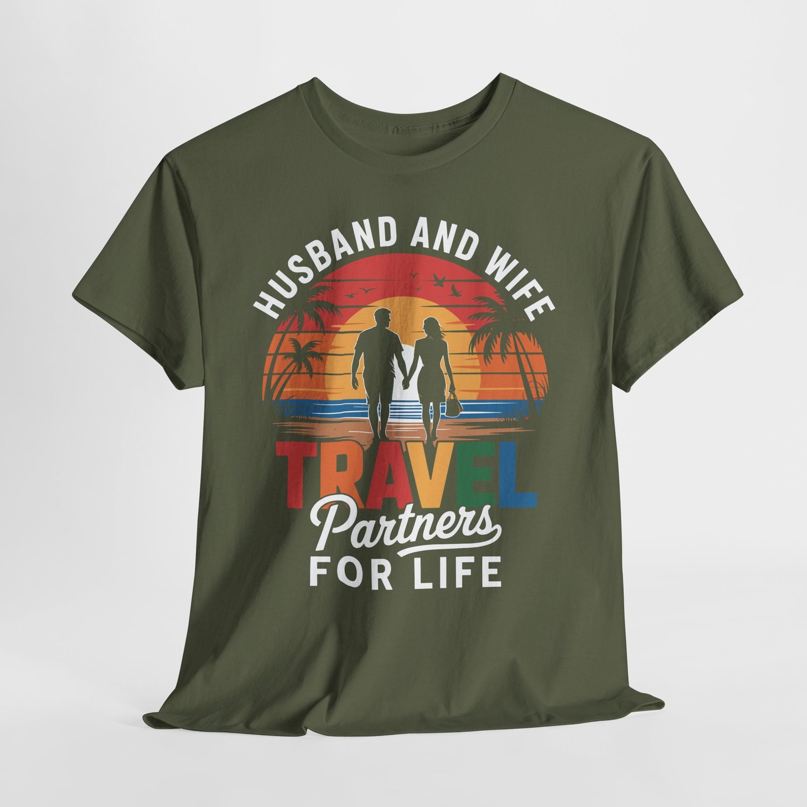 Husband and Wife Travel Partners for Life Shirt 11 Husband and Wife Travel Partners for Life Shirt - Image 11