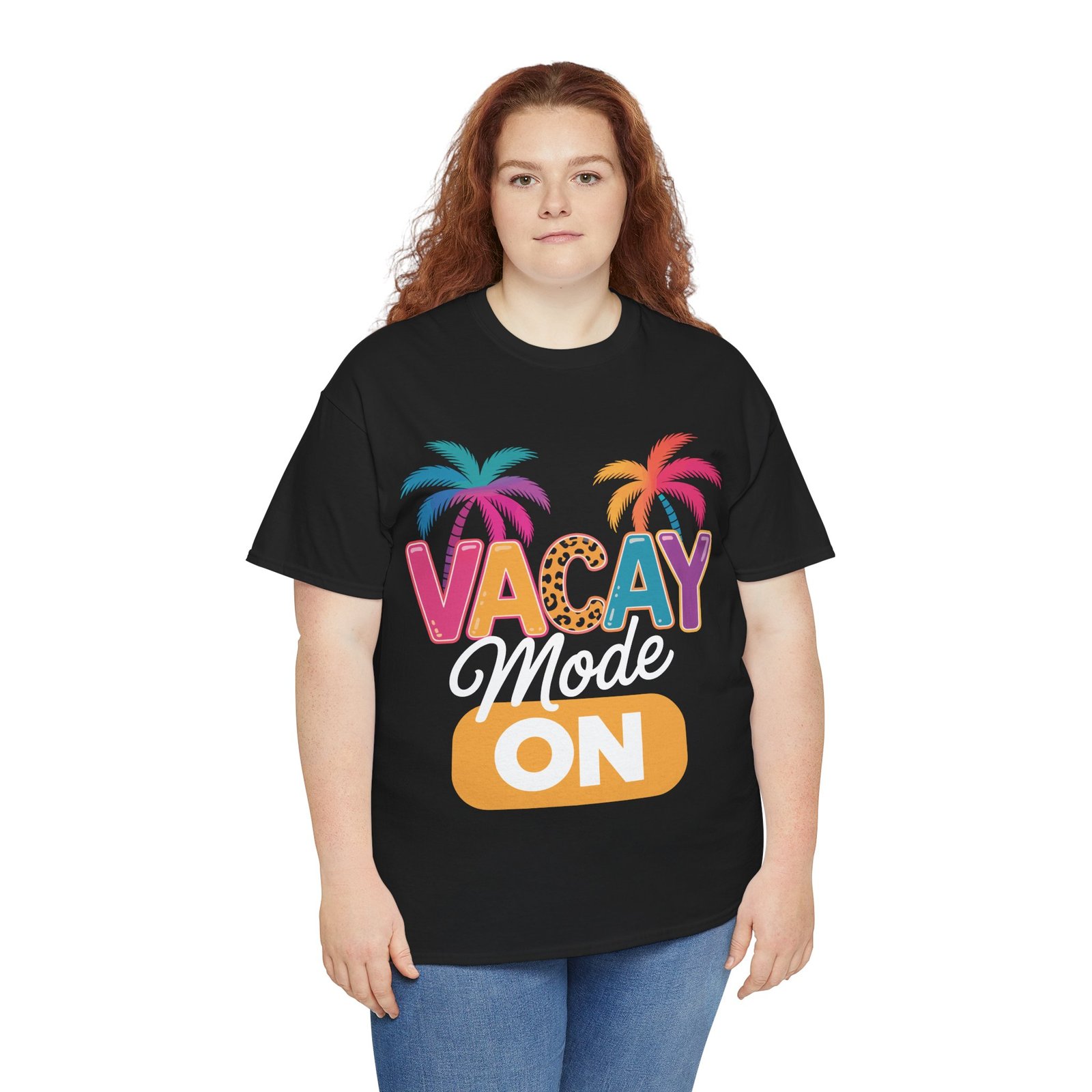 Vacay Mode On Shirt | Colorful Palm Tree Vacation Tee 5 Vacay Mode On Shirt | Colorful Palm Tree Vacation Tee - Image 5