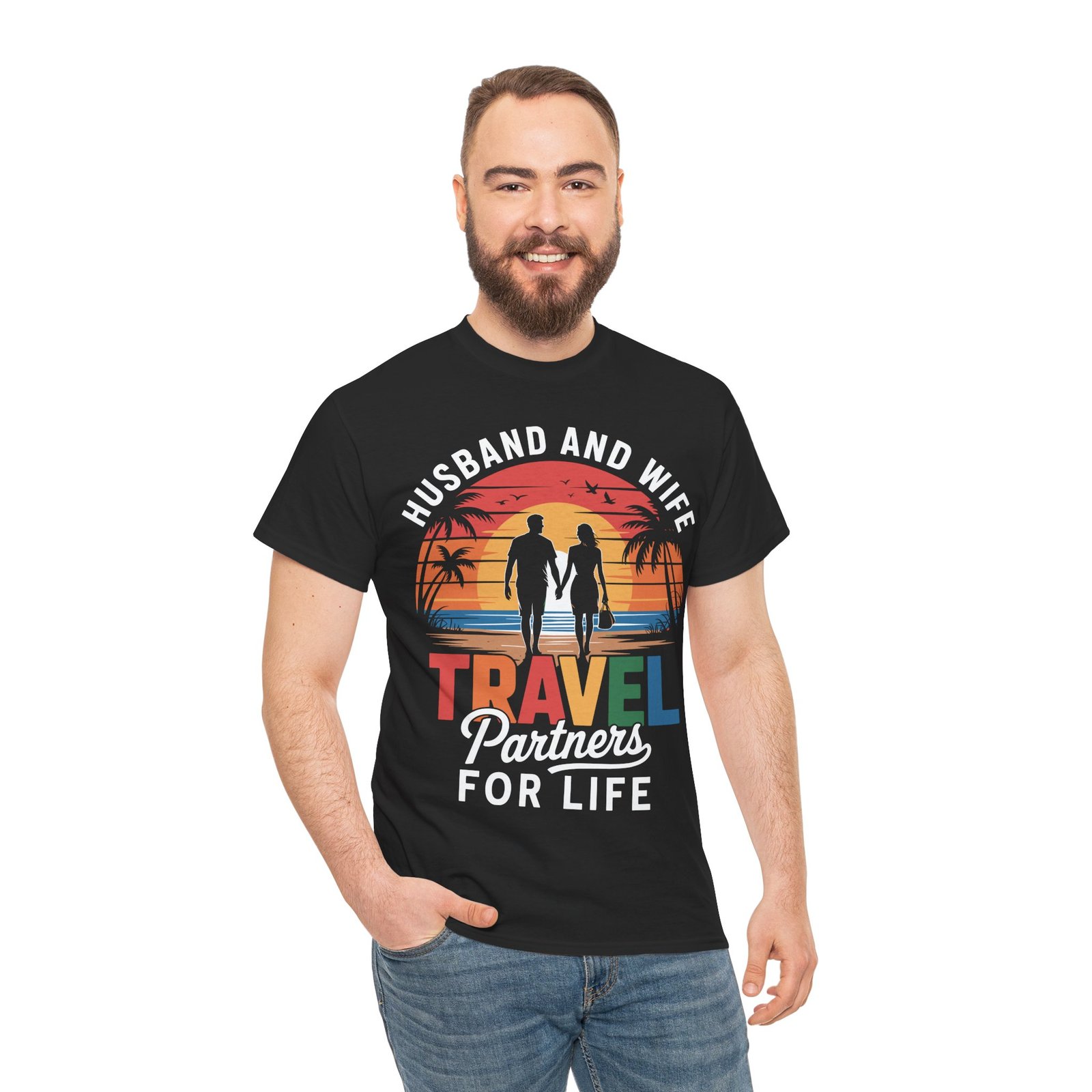 Husband and Wife Travel Partners for Life Shirt 4 Husband and Wife Travel Partners for Life Shirt - Image 4