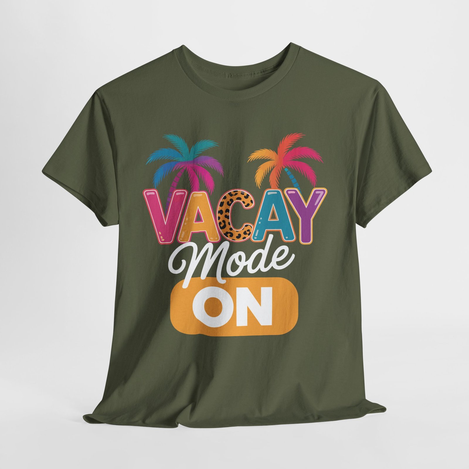 Vacay Mode On Shirt | Colorful Palm Tree Vacation Tee 11 Vacay Mode On Shirt | Colorful Palm Tree Vacation Tee - Image 11