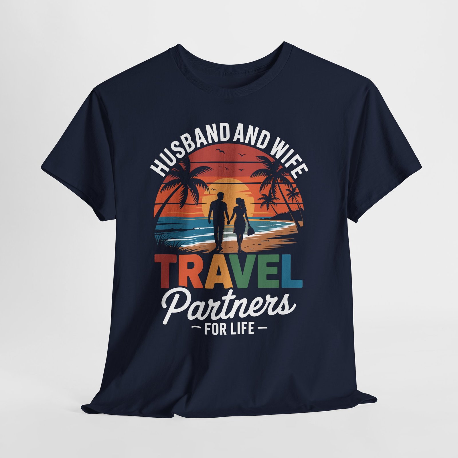 Husband and Wife Travel Shirt | Partners for Life Cruise Tee 15 Husband and Wife Travel Shirt | Partners for Life Cruise Tee - Image 15