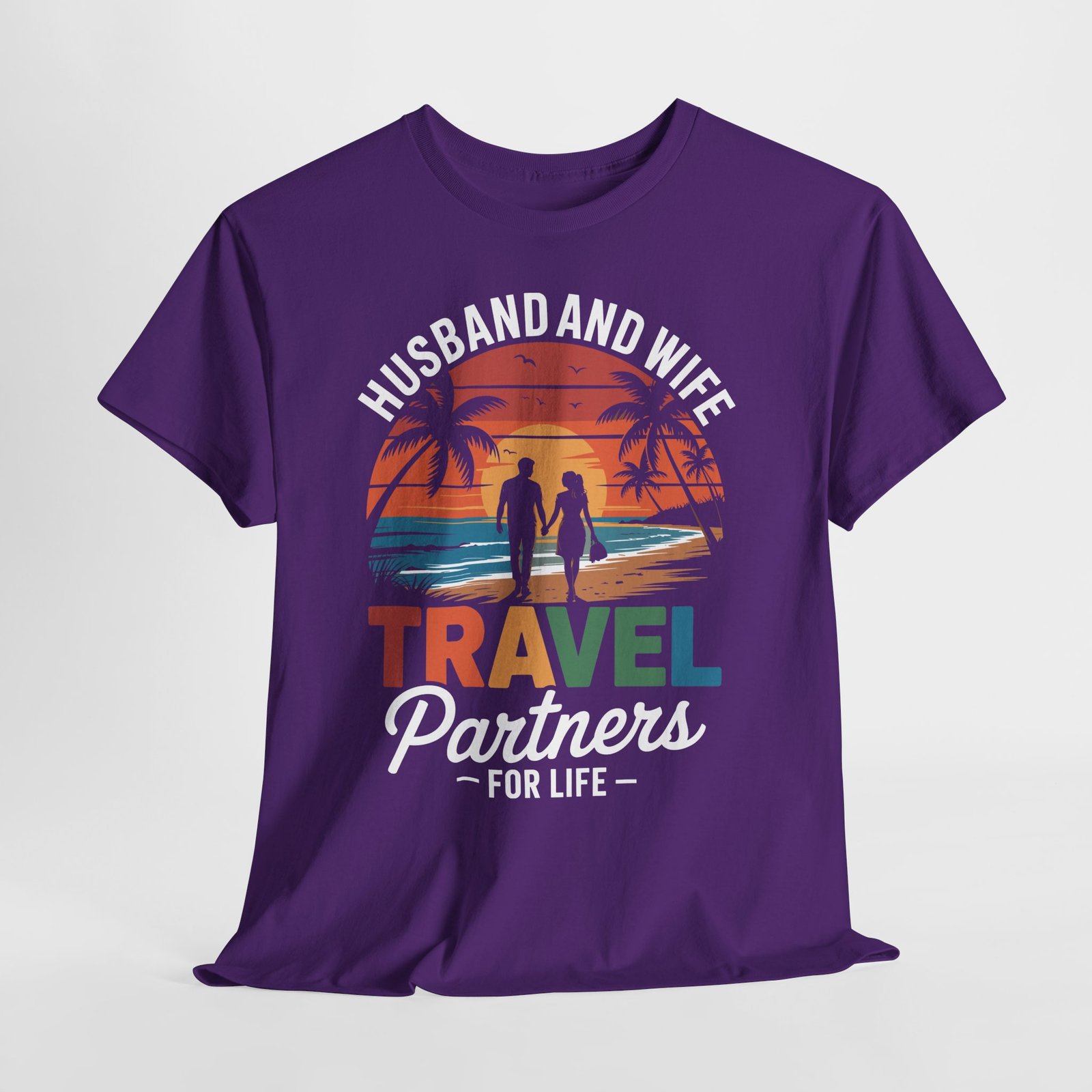 Husband and Wife Travel Shirt | Partners for Life Cruise Tee 13 Husband and Wife Travel Shirt | Partners for Life Cruise Tee - Image 13