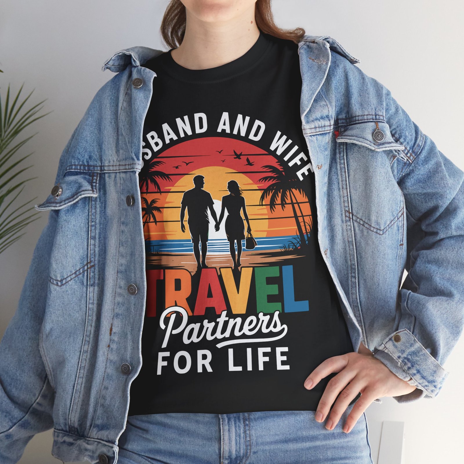 Husband and Wife Travel Partners for Life Shirt 8 Husband and Wife Travel Partners for Life Shirt - Image 8