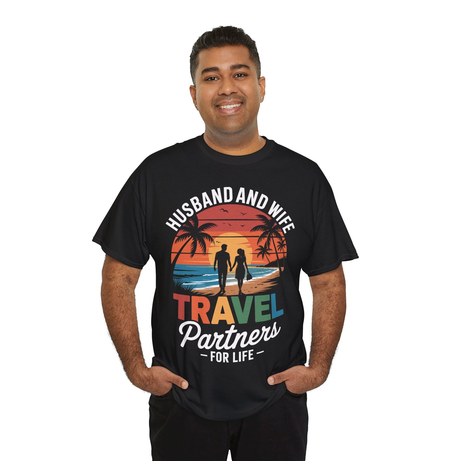Husband and Wife Travel Shirt | Partners for Life Cruise Tee 6 Husband and Wife Travel Shirt | Partners for Life Cruise Tee - Image 6