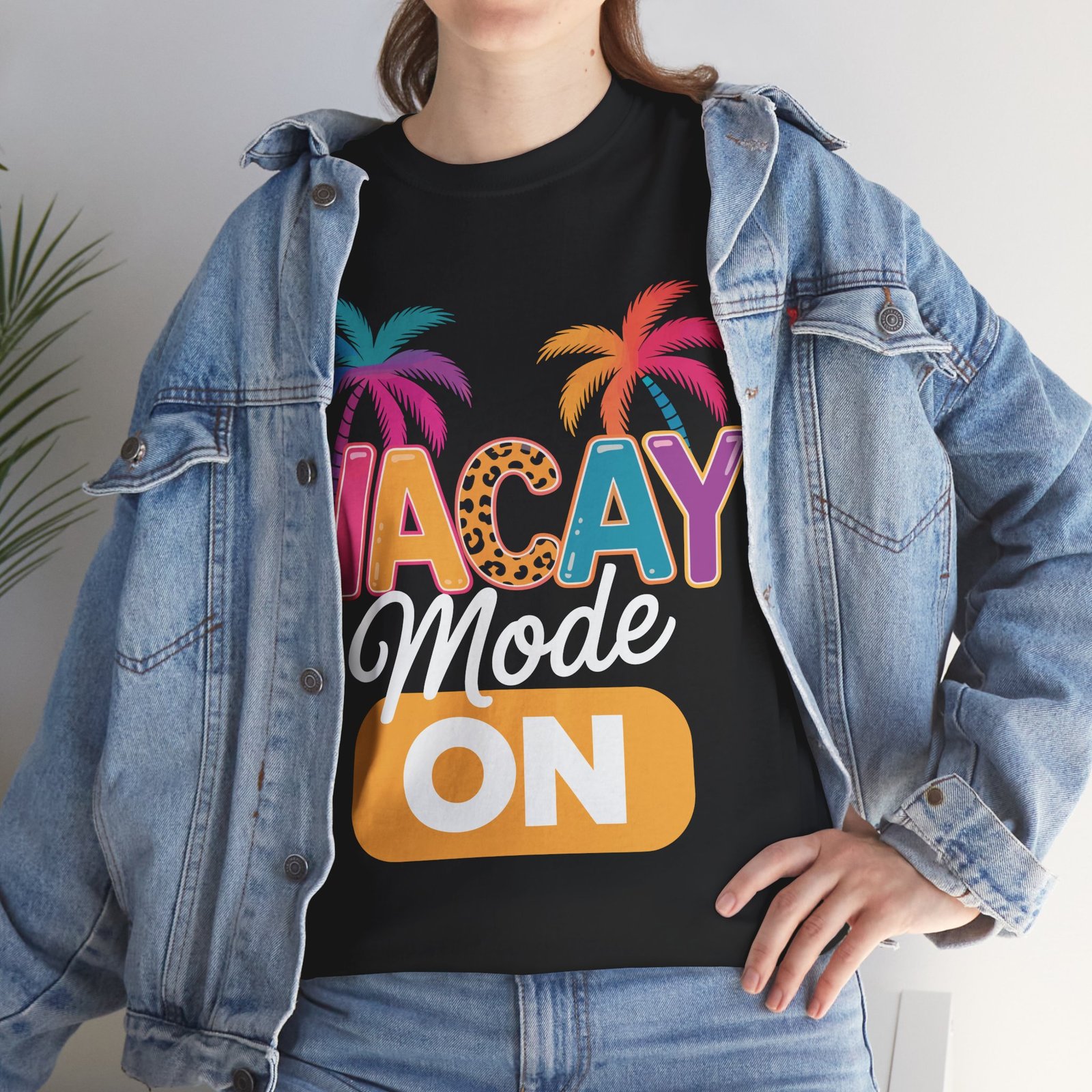 Vacay Mode On Shirt | Colorful Palm Tree Vacation Tee 8 Vacay Mode On Shirt | Colorful Palm Tree Vacation Tee - Image 8