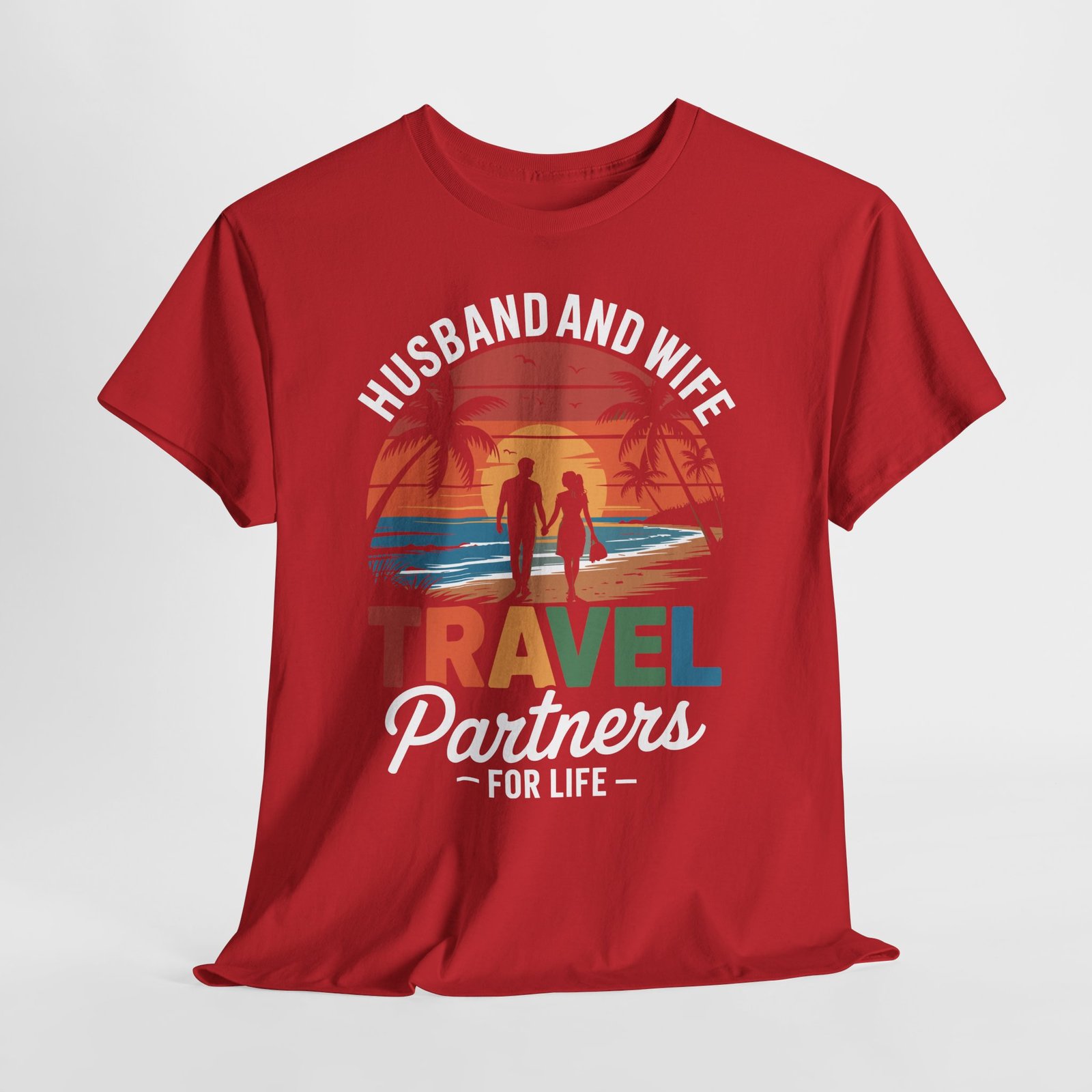 Husband and Wife Travel Shirt | Partners for Life Cruise Tee 12 Husband and Wife Travel Shirt | Partners for Life Cruise Tee - Image 12