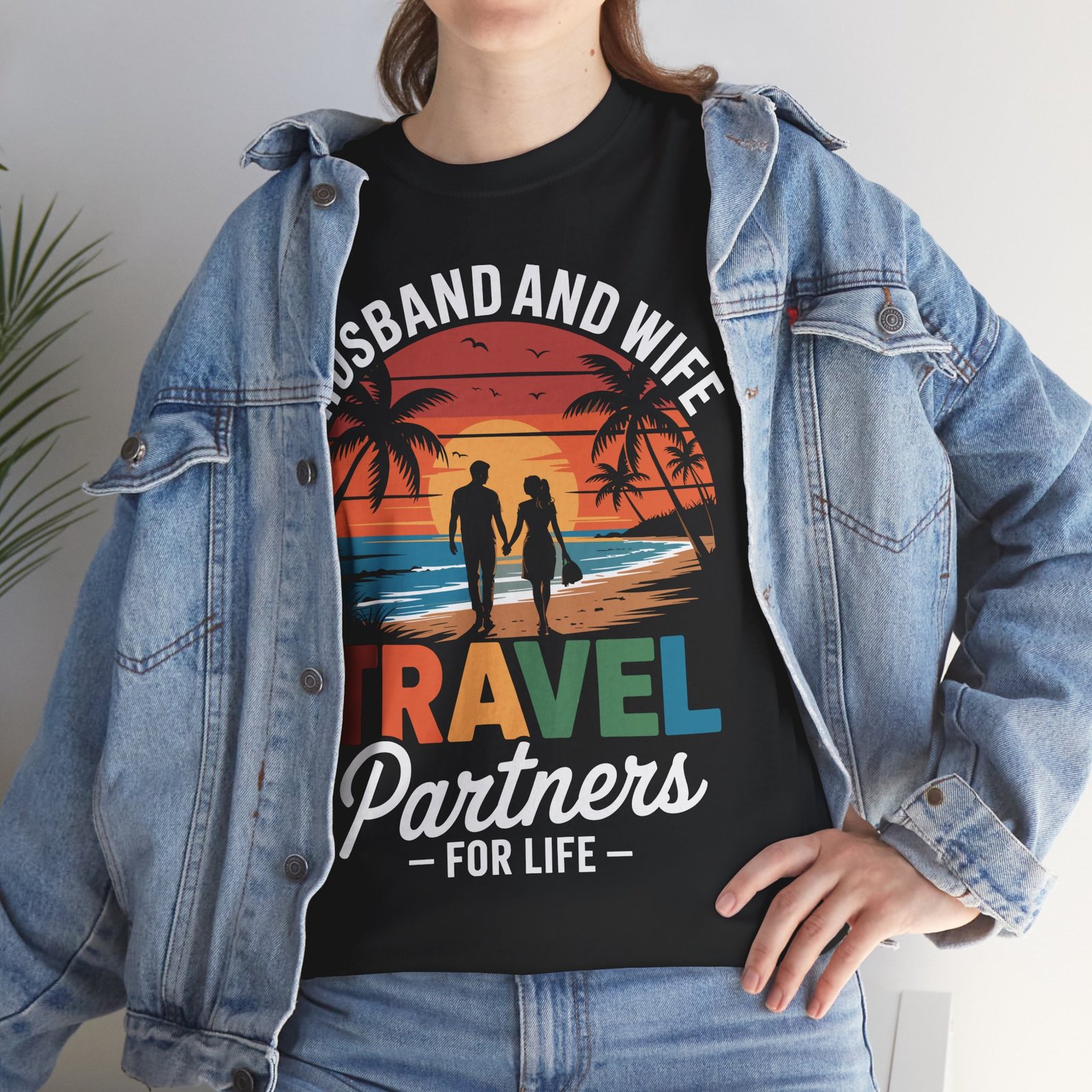 Husband and Wife Travel Shirt | Partners for Life Cruise Tee 8 Husband and Wife Travel Shirt | Partners for Life Cruise Tee - Image 8