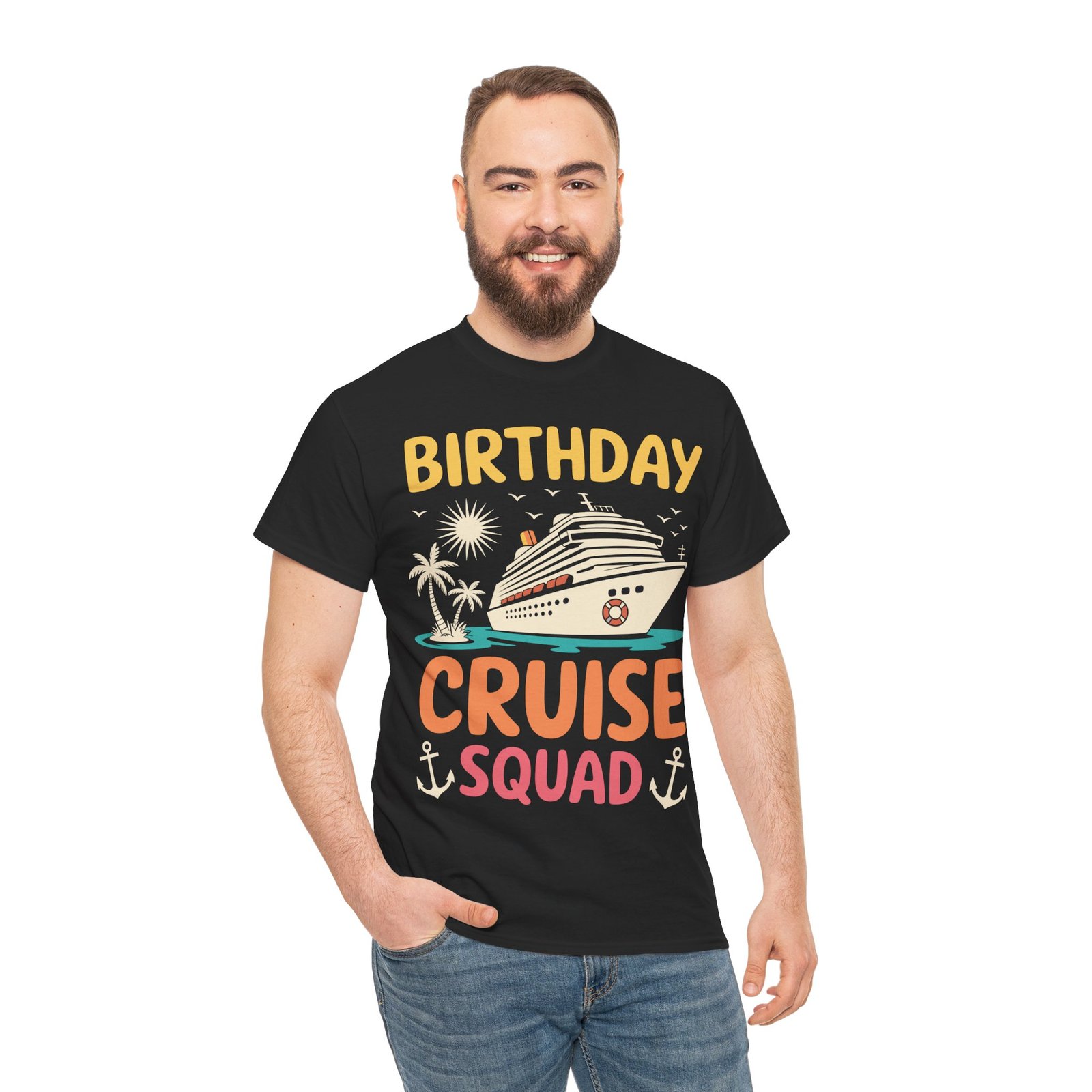 Birthday Cruise Squad Funny Group Vacation T-shirt 4 Birthday Cruise Squad Funny Group Vacation T-shirt - Image 4