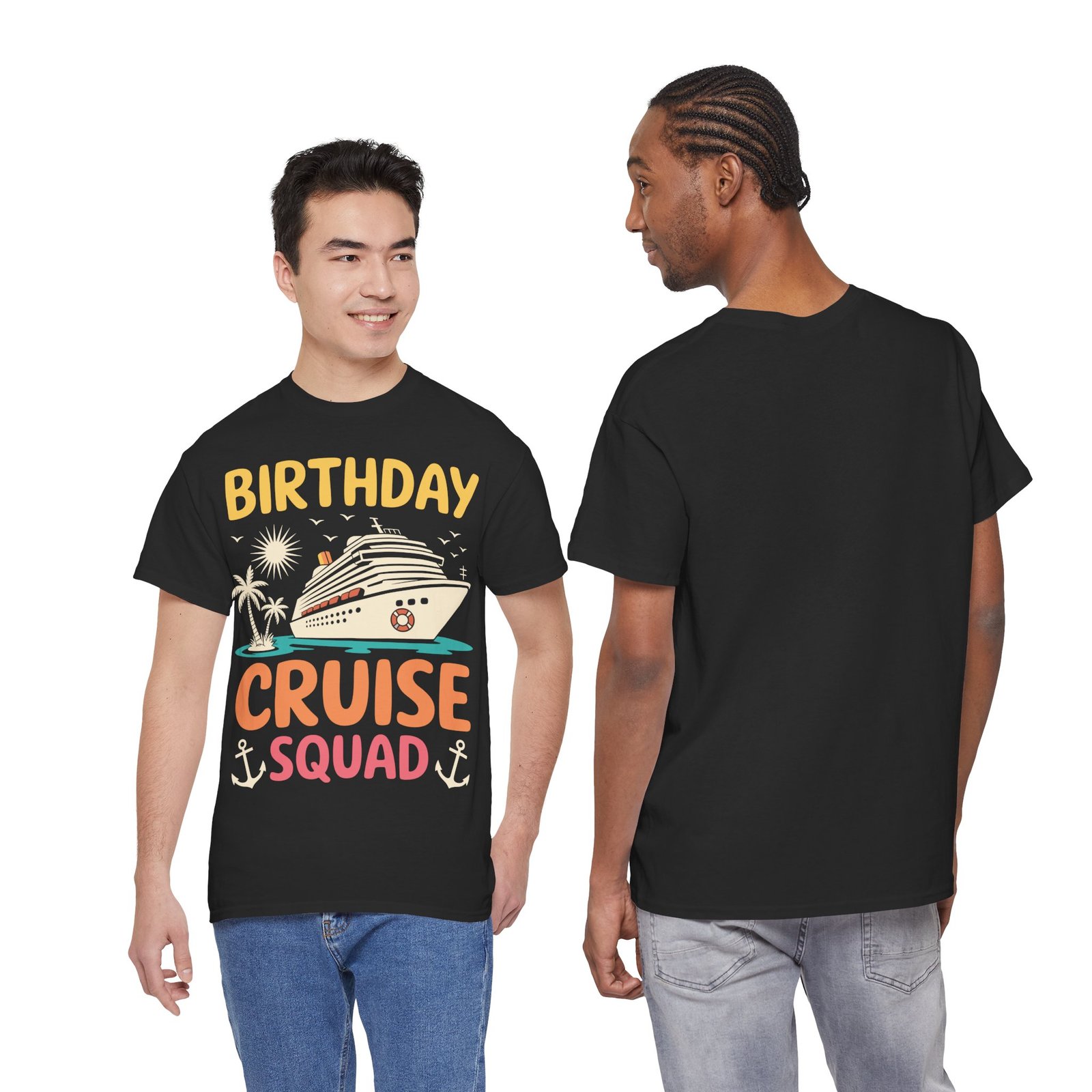 Birthday Cruise Squad Funny Group Vacation T-shirt 9 Birthday Cruise Squad Funny Group Vacation T-shirt - Image 9