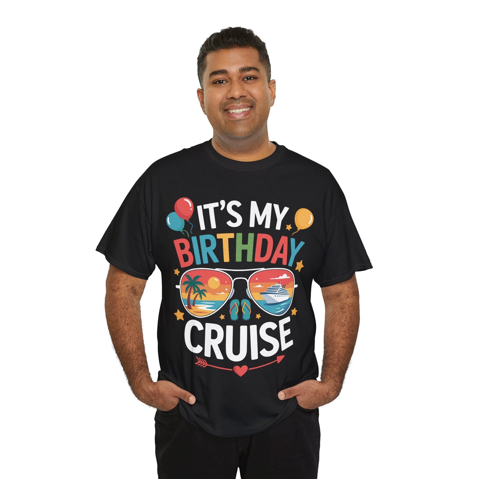 Birthday Cruise T-shirt: It’s My Birthday Cruise Sunglasses Tee T-shirt 6 Birthday Cruise T-shirt: It’s My Birthday Cruise Sunglasses Tee T-shirt - Image 6