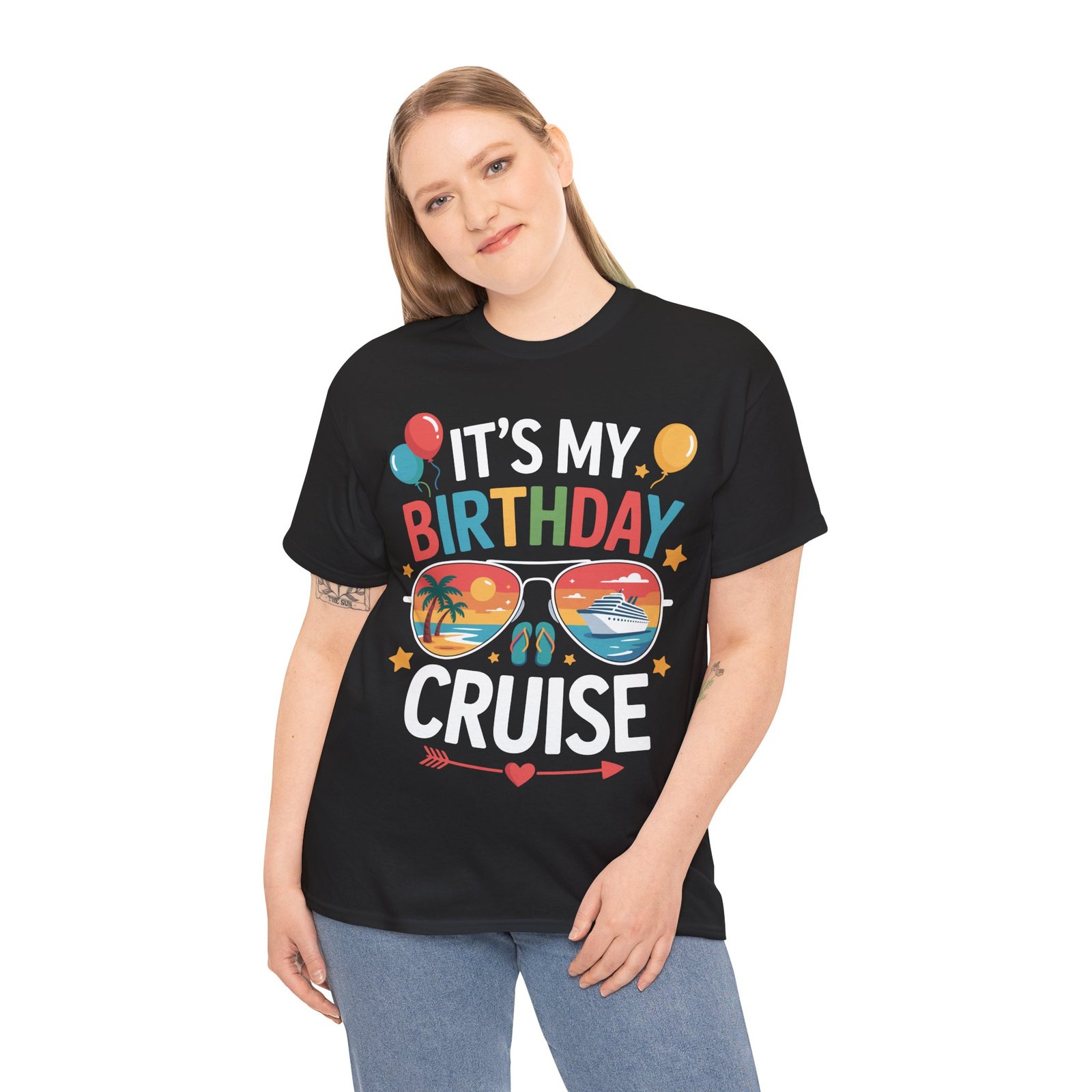 Birthday Cruise T-shirt: It’s My Birthday Cruise Sunglasses Tee T-shirt 2 Birthday Cruise T-shirt: It’s My Birthday Cruise Sunglasses Tee T-shirt - Image 2