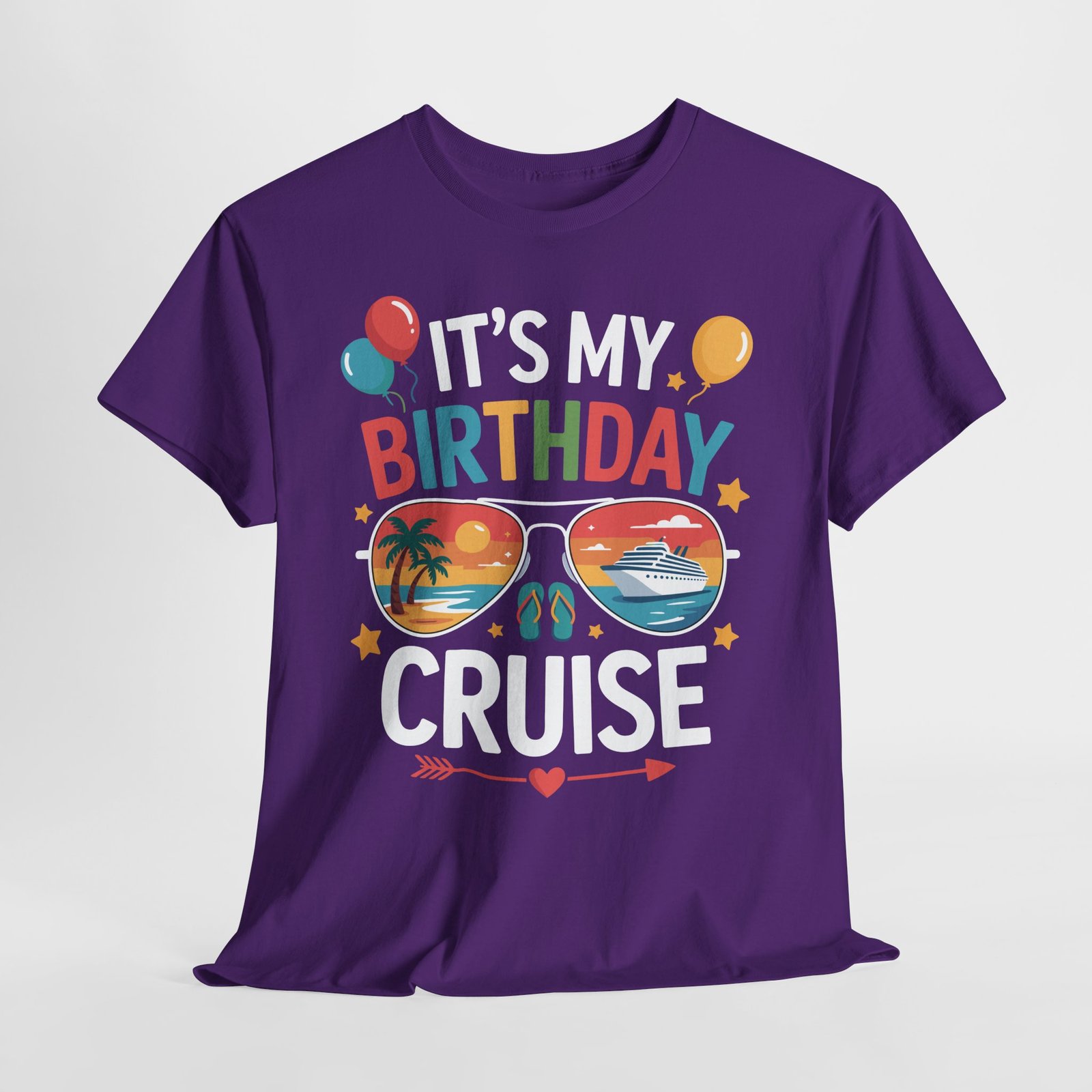Birthday Cruise T-shirt: It’s My Birthday Cruise Sunglasses Tee T-shirt 13 Birthday Cruise T-shirt: It’s My Birthday Cruise Sunglasses Tee T-shirt - Image 13