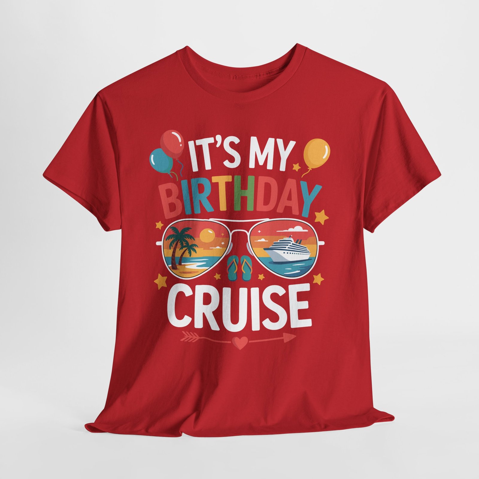 Birthday Cruise T-shirt: It’s My Birthday Cruise Sunglasses Tee T-shirt 12 Birthday Cruise T-shirt: It’s My Birthday Cruise Sunglasses Tee T-shirt - Image 12