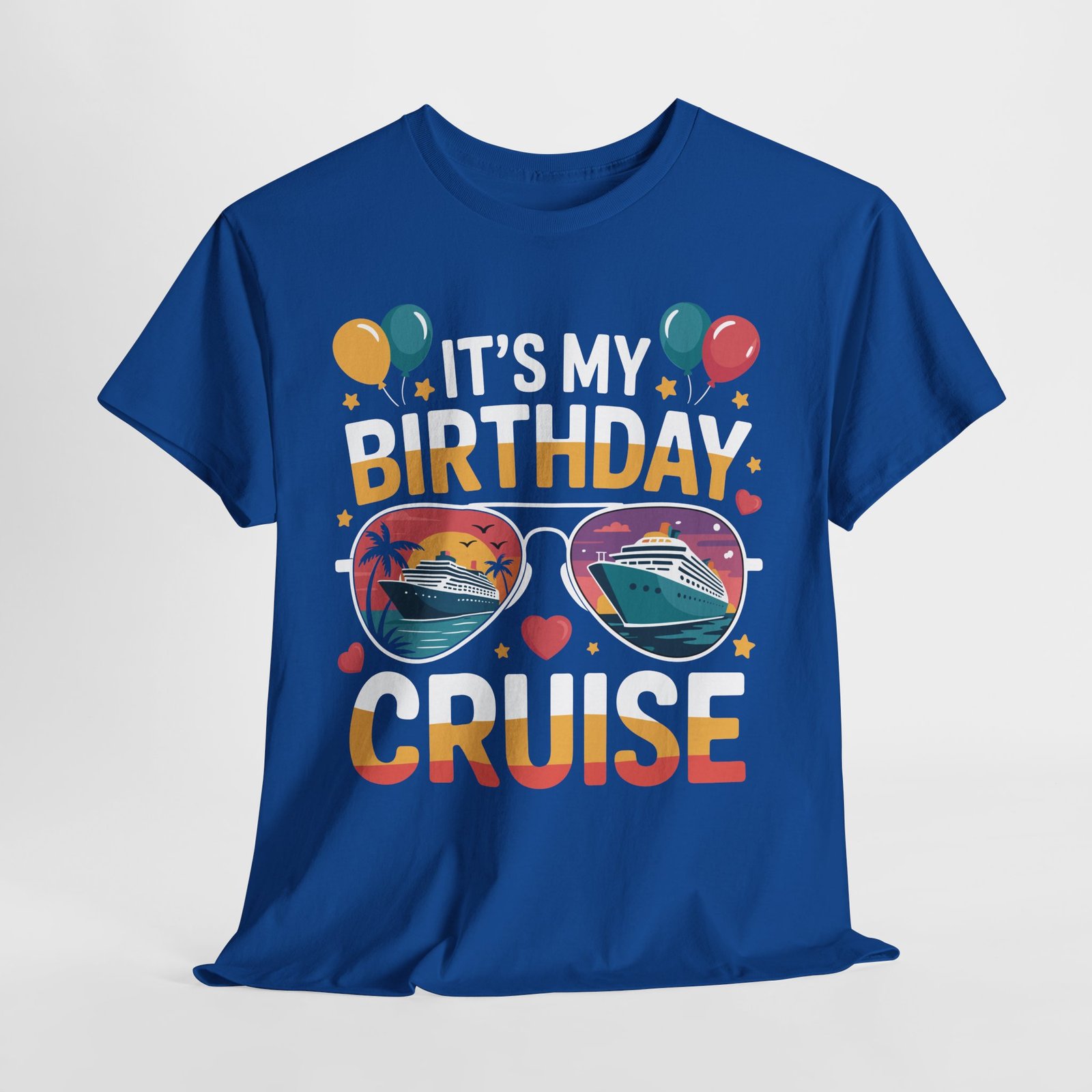 Retro Birthday Cruise T-shirt: It’s My Birthday Cruise Sunglasses Tee T-shirt 14 Retro Birthday Cruise T-shirt: It’s My Birthday Cruise Sunglasses Tee T-shirt - Image 14