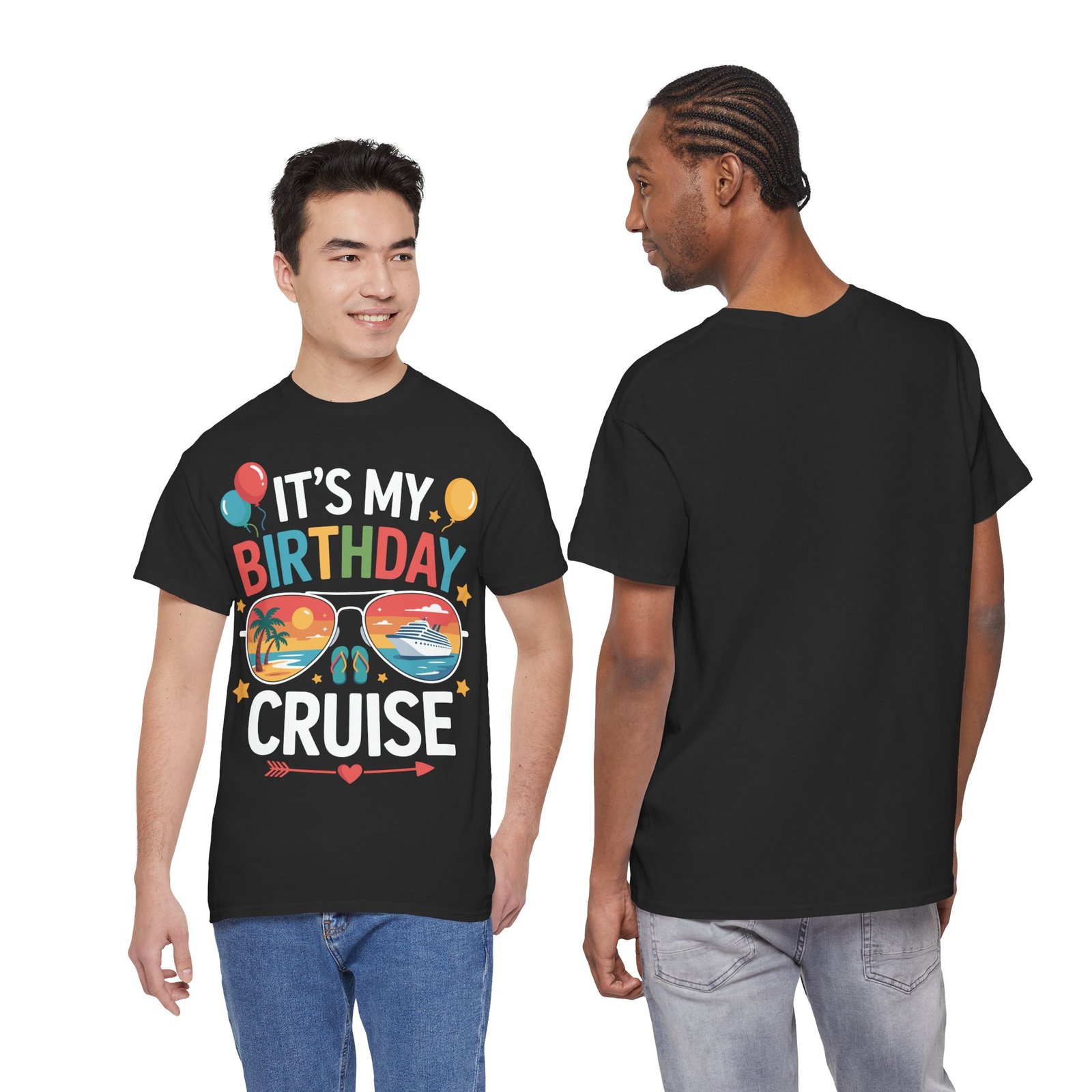 Birthday Cruise T-shirt: It’s My Birthday Cruise Sunglasses Tee T-shirt 9 Birthday Cruise T-shirt: It’s My Birthday Cruise Sunglasses Tee T-shirt - Image 9