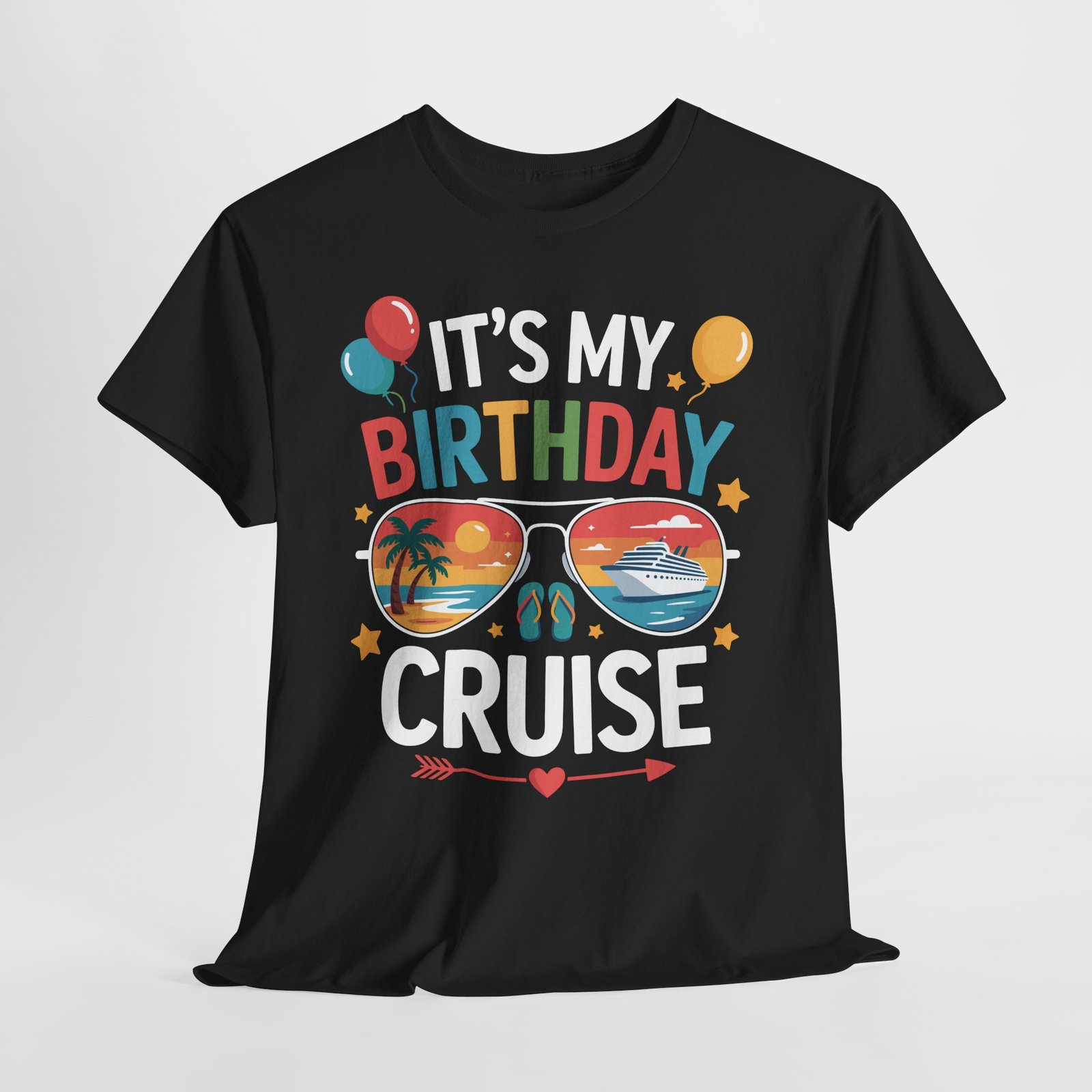 Birthday Cruise T-shirt: It’s My Birthday Cruise Sunglasses Tee T-shirt 1 Birthday Cruise T-shirt