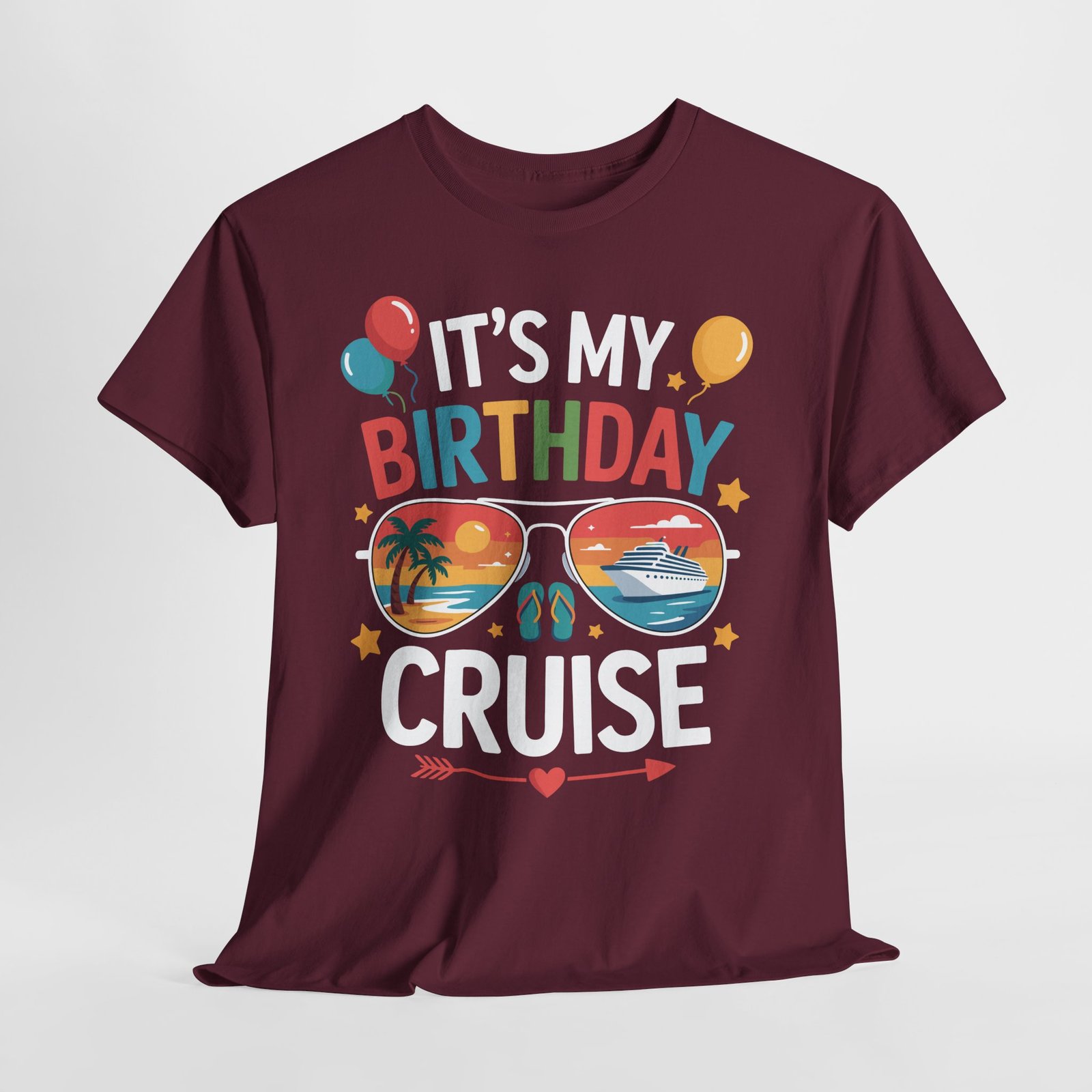 Birthday Cruise T-shirt: It’s My Birthday Cruise Sunglasses Tee T-shirt 18 Birthday Cruise T-shirt: It’s My Birthday Cruise Sunglasses Tee T-shirt - Image 18