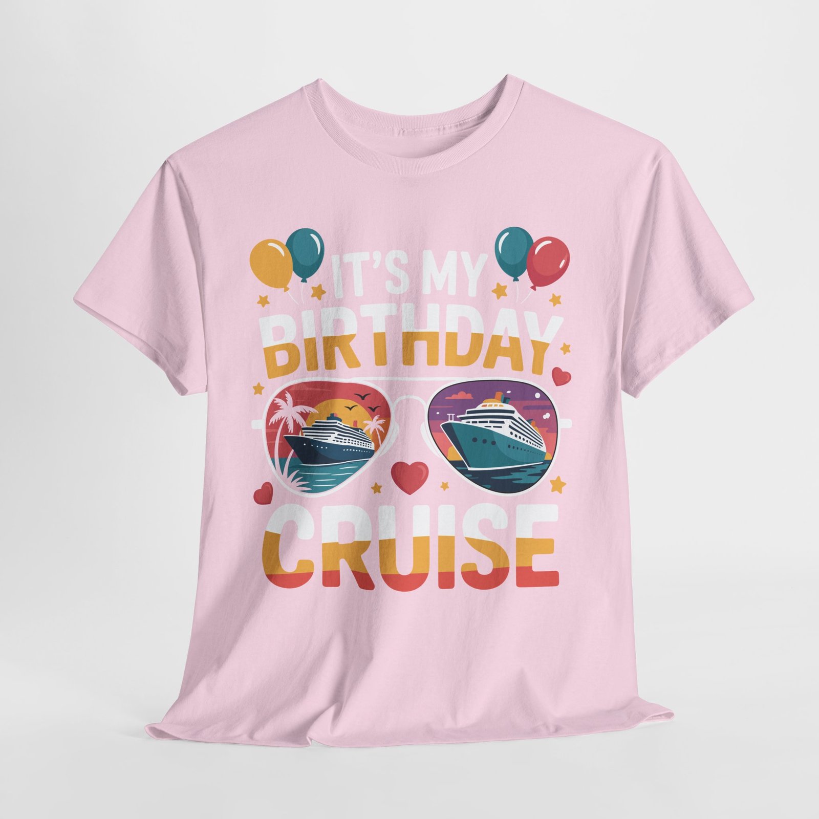 Retro Birthday Cruise T-shirt: It’s My Birthday Cruise Sunglasses Tee T-shirt 16 Retro Birthday Cruise T-shirt: It’s My Birthday Cruise Sunglasses Tee T-shirt - Image 16